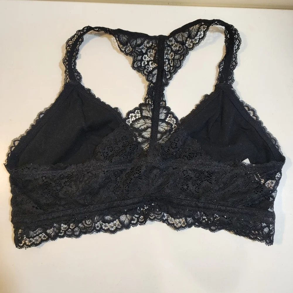 AUDEN black lace Bralette Size L